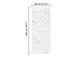 Prolenta Premium - Alfombra pelo corto suave lavable HUARTE verde bosque 80x200 cm