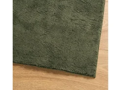 Prolenta Premium - Alfombra pelo corto suave lavable HUARTE verde bosque 80x200 cm