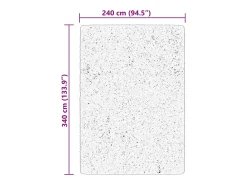 Prolenta Premium - Alfombra de pelo corto suave lavable HUARTE azul 240x340 cm