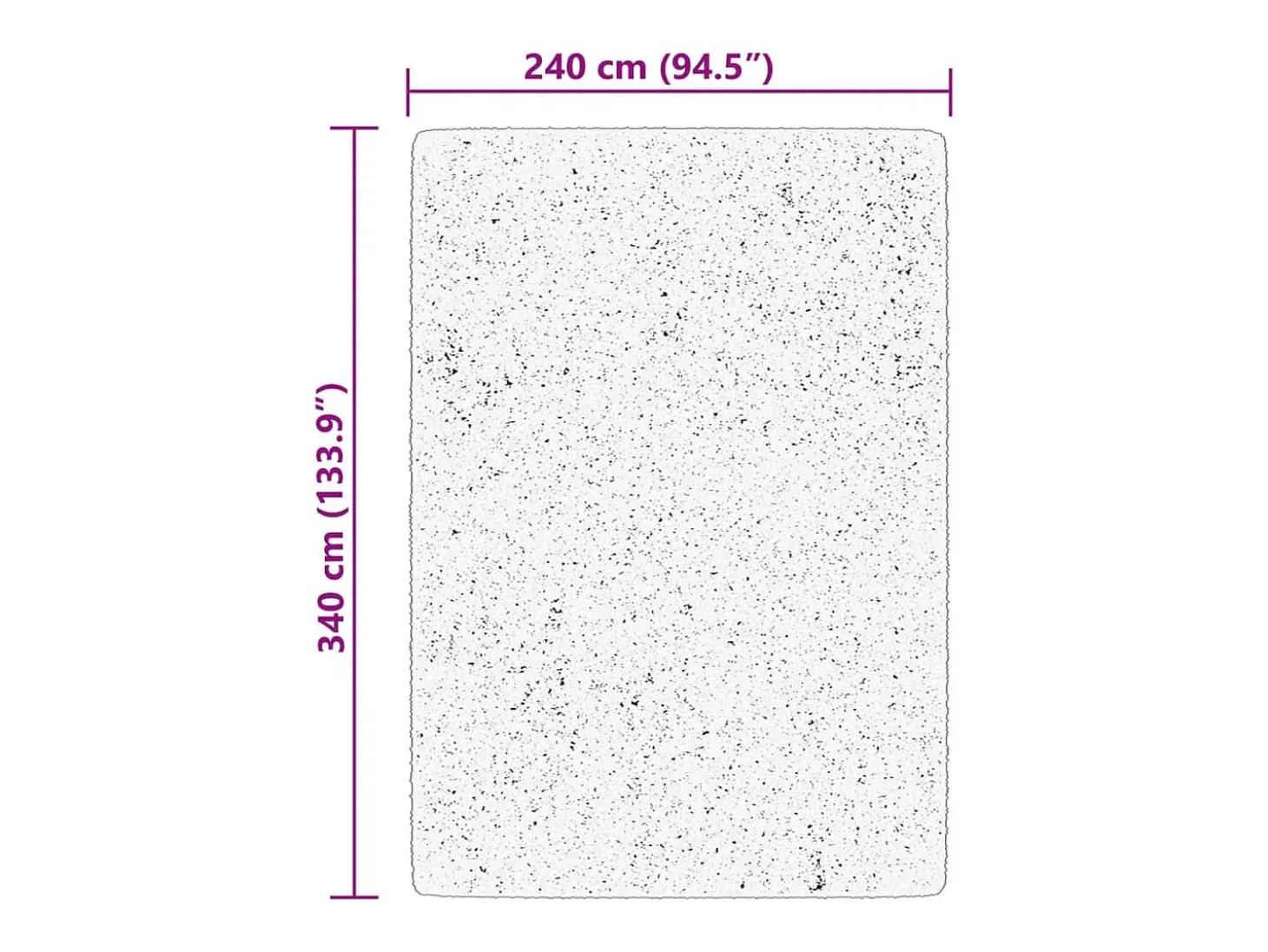 Prolenta Premium - Alfombra de pelo corto suave lavable HUARTE azul 240x340 cm