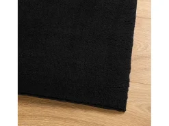 Prolenta Premium - Alfombra de pelo corto suave lavable HUARTE negro 120x170 cm