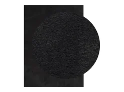 Prolenta Premium - Alfombra de pelo corto suave lavable HUARTE negro 120x170 cm