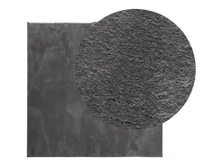 Prolenta Premium - Alfombra de pelo corto suave lavable HUARTE antracita 120x120cm