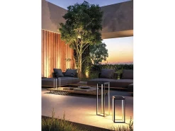 Pronto farola solar antracita 2,2w led bateria IP54 h. 32,5 cm
