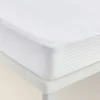 Protector colchón cutí algodón sanforizado blanco 90x196 cm hasta 32 cm