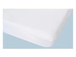 Protector de colchón Alouette 80x190 cm impermeable forma funda algodón afelpado 170g/m² con faldón 30 cm