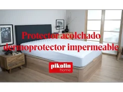Protector de colchón 90x196cm| PIKOLIN HOME| Aloe Vera| Hasta 32cm