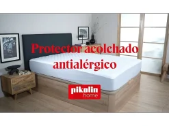 Protector de colchón 150x196cm| PIKOLIN HOME| 100% Algodón| Hasta 32cm