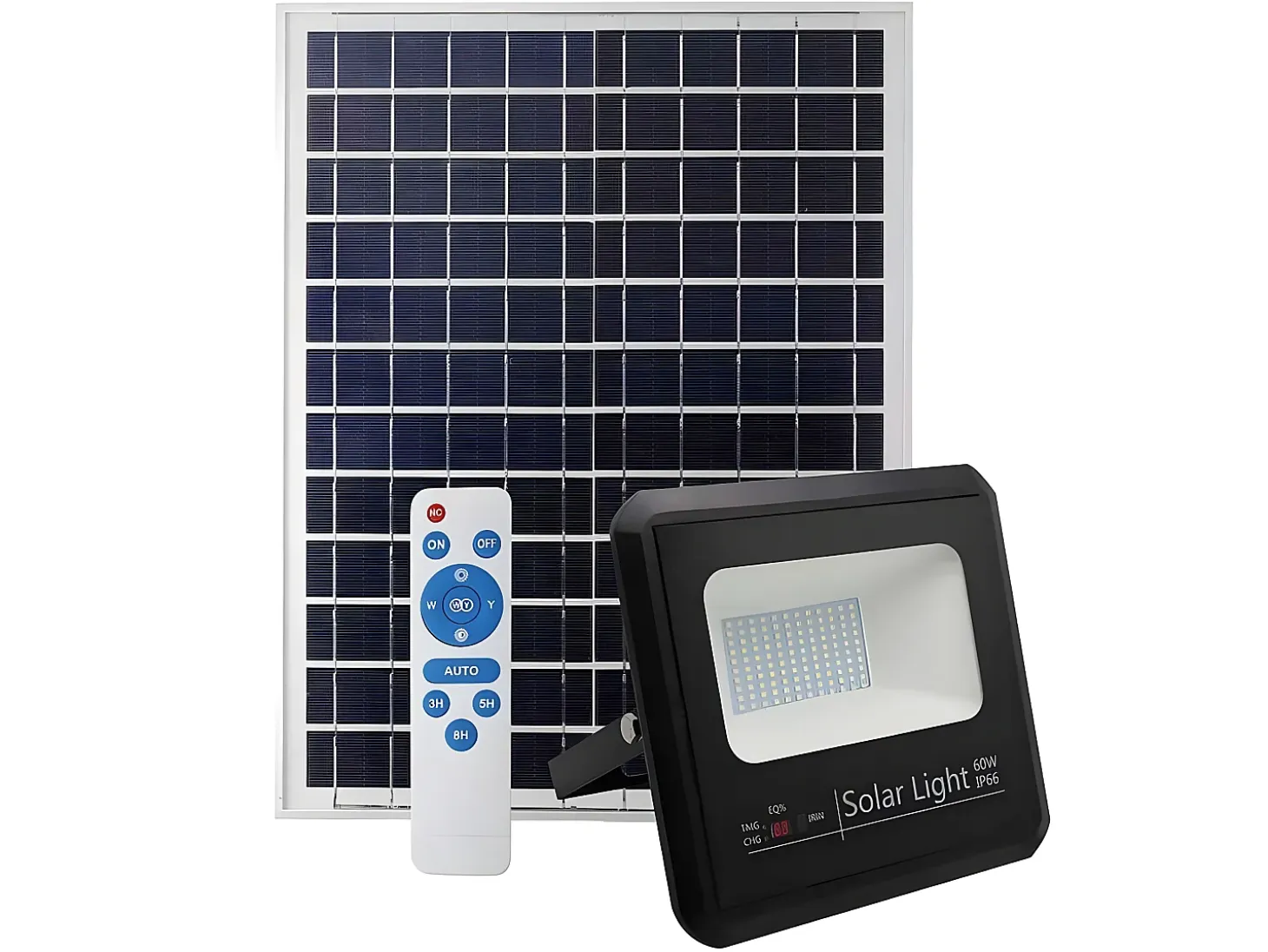 Proyector Solar Malaquita 60w Con Mando A Distancia De