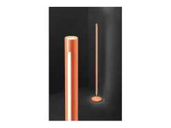 Ray - Lámpara de pie LED regulable de 25 W, 3000 K, 2000 lm, 160 cm de alto, interruptor de pie - Perenz - Naranja
