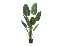 Árbol artificial hoja de plátano - H.160 x Ancho 60 cm -verde - NENDAZ