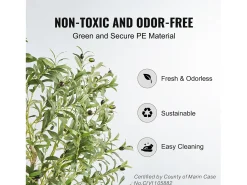 Árbol Artificial SucceBuy 179 cm, Planta Artificial PE, para Casa Oficina Centros Comerciales Interior Exterior