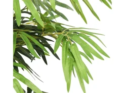 Árbol de bambú artificial con 730 hojas verde 120 cm ES155663