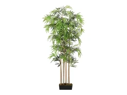 Árbol de bambú artificial con 730 hojas verde 120 cm ES155663