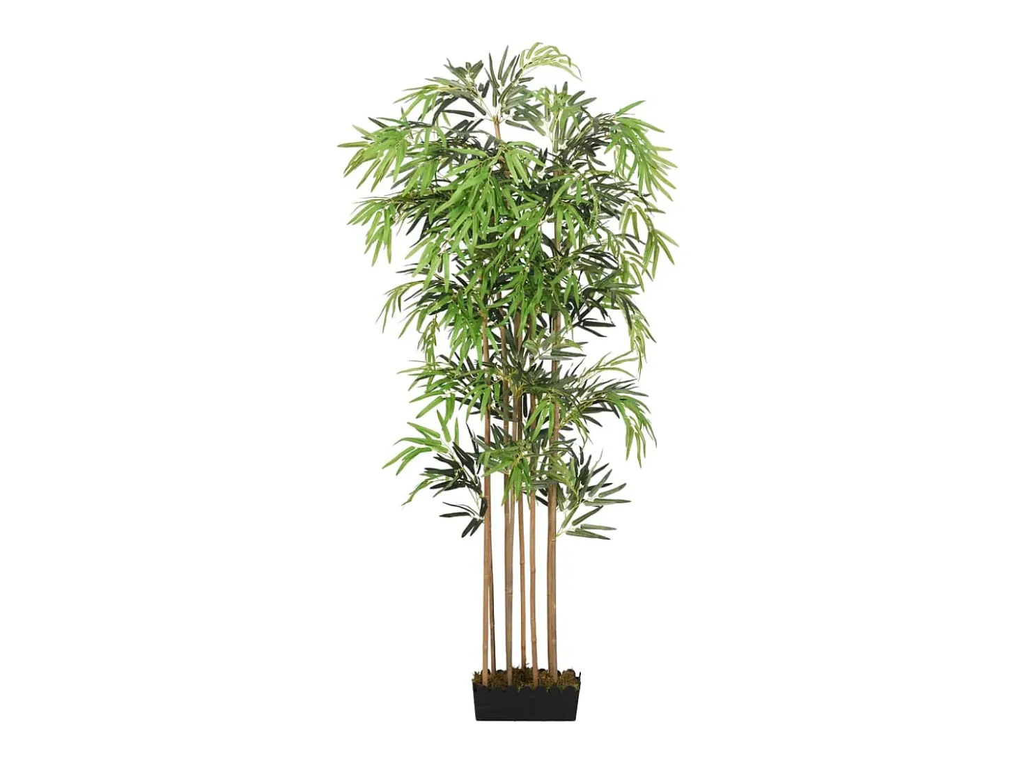 Árbol de bambú artificial con 730 hojas verde 120 cm ES155663