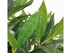 Árbol de laurel artificial con macetero 125 cm verde ES628570