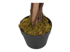 Árbol de wisteria artificial 1260 hojas verde y blanco 180 cm ES628608