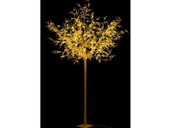 Árbol luminoso con ramas y hojas brillantes con luces LED de 250 cm