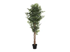 Árbol, planta, arbusto artificial ficus - Alt. 180 x Ancho 60 cm - verde- VALOPA