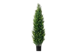 Árboles Artificiales, SucceBuy - Paquete de 2 Topiarios Artificiales de Cedro de 150 CM, Resistentes a Los Rayos UV para Decoración de Interiores y Exteriores