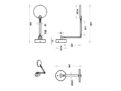 Regina - Lámpara de pared redonda ajustable Fabas Luce - Aplique LED regulable de 9 W con CCT (3000 K, 4000 K, 5000 K, 6000 K) - Blanco