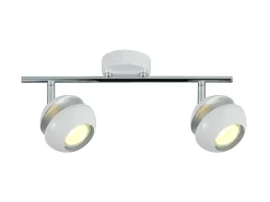 Regleta 2 Focos Beethoven Blanco/plata
