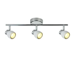 Regleta 3 Luces Para Baño Modelo Chacho Blanco-cromo