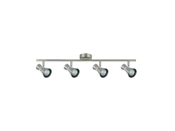 Regleta Niquel Modelo Maximo 4 Focos Orientables