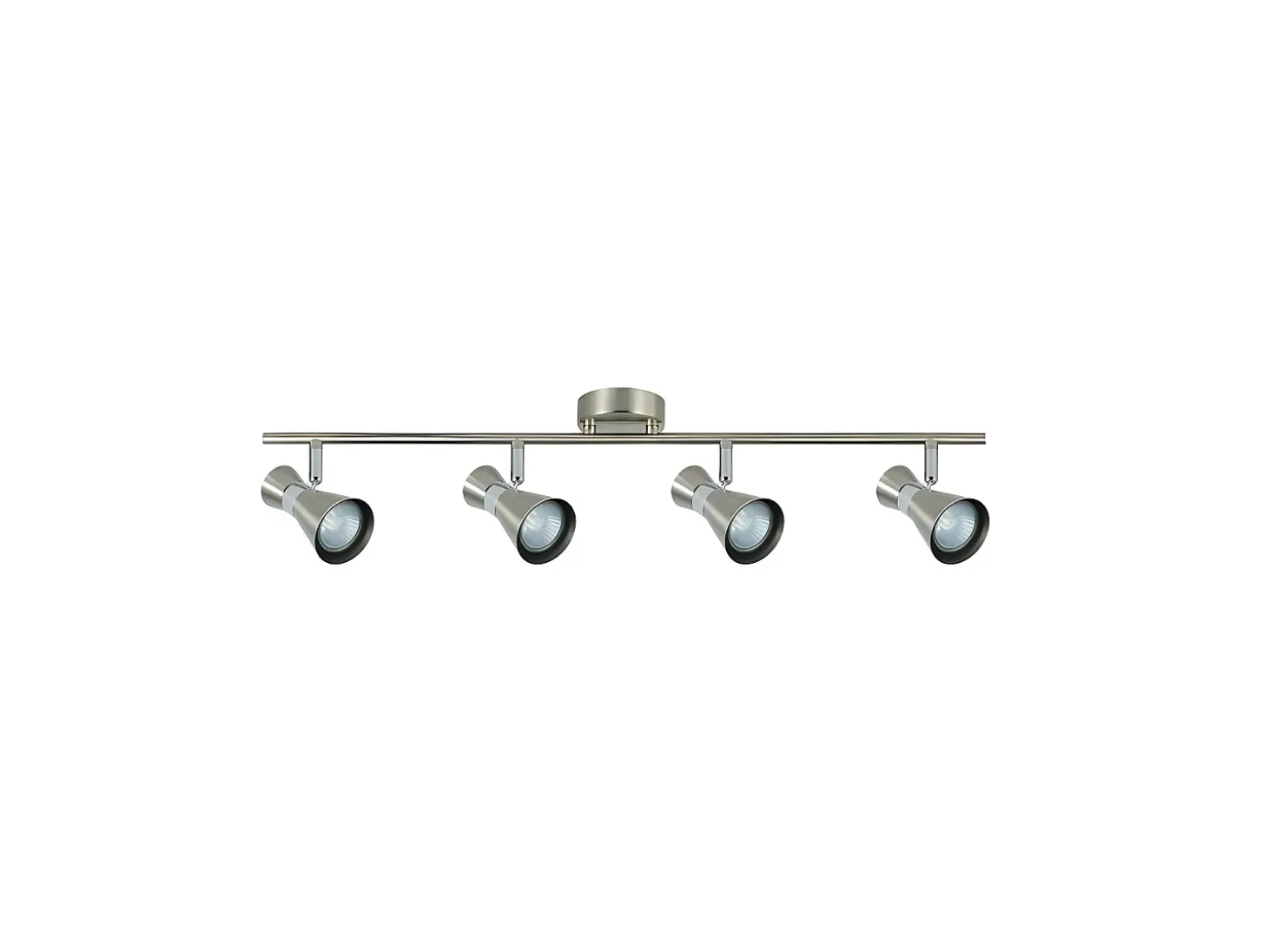 Regleta Niquel Modelo Maximo 4 Focos Orientables