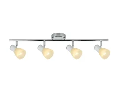 Regleta Focos Orientables Modelo Cholo Blanco/cromo