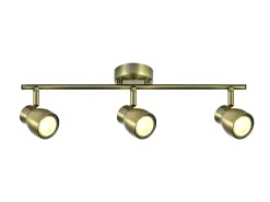Regleta Para Baño Modelo Chacho 3 Luces Cuero Satinado