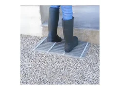 Rejilla de pie de acero galvanizado 60 x 30 cm
