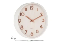 Reloj de madera Pure 22 cm