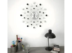 Reloj de pared con movimiento de cuarzo diseño moderno 50 cm ES147532