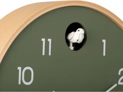 Reloj de pared Cuco Natural - Verde jungla - Ø31,5cm