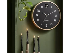 Reloj de pared Cuco Natural - Negro - Ø31,5cm
