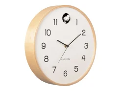 Reloj de pared Cuco Natural - Blanco - Ø31,5cm