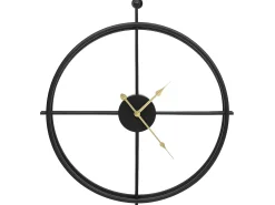 Reloj de pared de hierro negro 52 cm ES511616