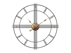 Reloj de pared de hierro negro Ø60 cm ES664813