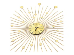 Reloj de pared de metal dorado 70 cm ES184852
