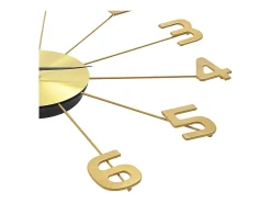 Reloj de pared de metal dorado 50 cm ES759351
