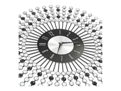 Reloj de pared de metal negro 43 cm ES775590