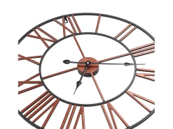 Reloj de pared de metal rojo 58 cm ES603832
