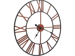 Reloj de pared de metal rojo 58 cm ES603832