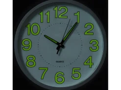Reloj de pared luminoso blanco 30 cm ES366110