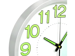 Reloj de pared luminoso blanco 30 cm ES366110