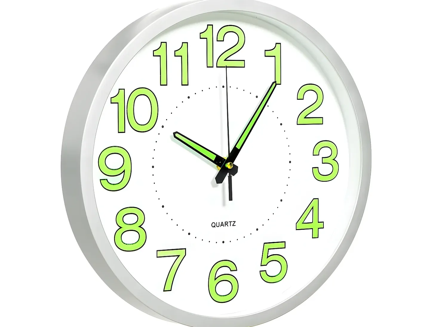 Reloj de pared luminoso blanco 30 cm ES366110