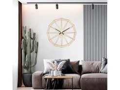 Reloj de Pared Moderno Dorado Ø80cm Thinia Home