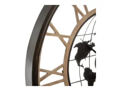 Reloj de Pared para Salón Alessio, Moderno, Negro, 67 cm