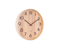 Reloj de pared Pure Large - Madera clara - Ø60cm